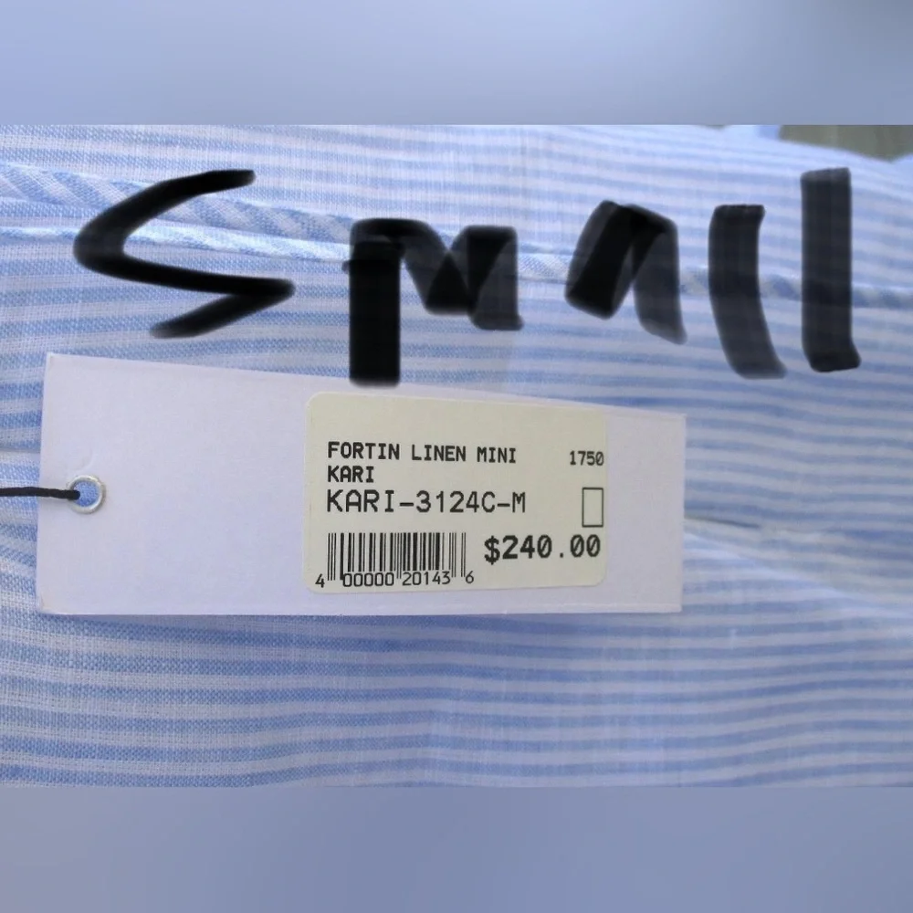 Designer Light Blue Ruffle Mini Dress - Picture 2 of 8